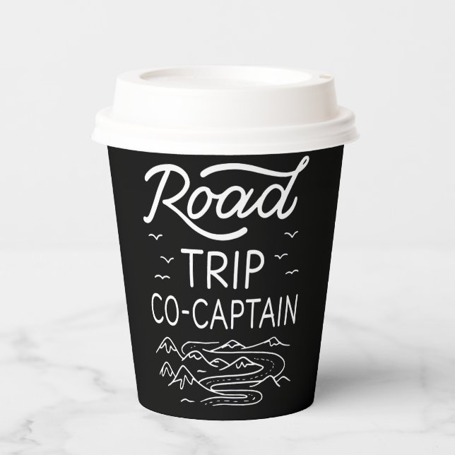 Road Trip Co-Captain I Pappbecher (Vorderseite)