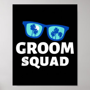 Road Trip Groom Squad Funny Vacation Crew Hochzeit Poster