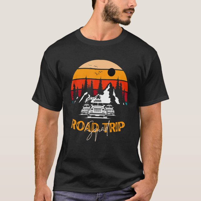 Road Trip Squad Off Road Camping Family Vacation A T-Shirt (Vorderseite)