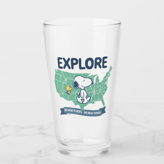 Road Trippin | Erdnüsse Erkundung Glas (Vorderseite)