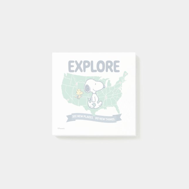 Road Trippin | Erdnüsse Erkundung Post-it Klebezettel (Vorderseite)