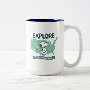 Road Trippin Erdnüsse Erkundung Zweifarbige Tasse