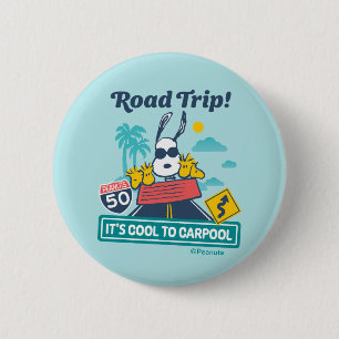 Road Trippin Erdnüsse Es ist Cool zu Carpool Button
