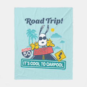 Road Trippin Erdnüsse Es ist Cool zu Carpool Fleecedecke