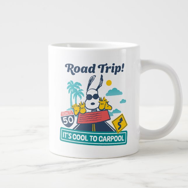 Road Trippin | Erdnüsse Es ist Cool zu Carpool Jumbo-Tasse (Rechts)