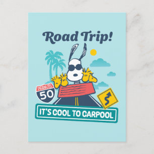 Road Trippin   Erdnüsse Es ist Cool zu Carpool Postkarte
