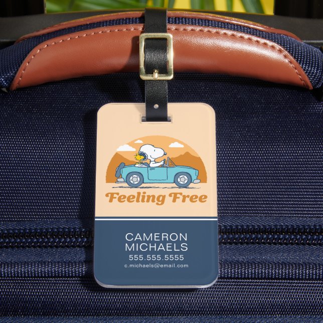 Road Trippin | Erdnüsse Gefühl kostenlos Gepäckanhänger (Vorderseite Insitu 2)