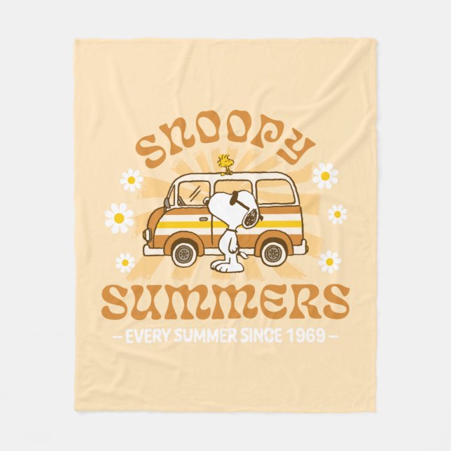 Road Trippin | Erdnüsse Snoopy Summers Fleecedecke (Vorderseite)