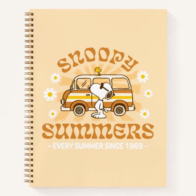 Road Trippin | Erdnüsse Snoopy Summers Notizbuch (Vorderseite)