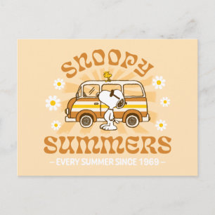 Road Trippin Erdnüsse Snoopy Summers Postkarte