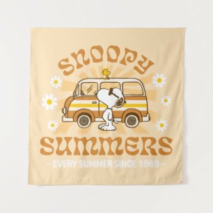 Road Trippin   Erdnüsse Snoopy Summers Wandteppich
