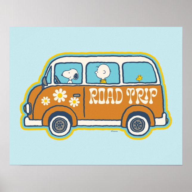 Road Trippin | Peanuts Road Trip Van Poster (Vorne)