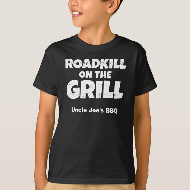 Roadkill auf dem Grill - lustiges GRILLEN Party T-Shirt (Vorderseite)