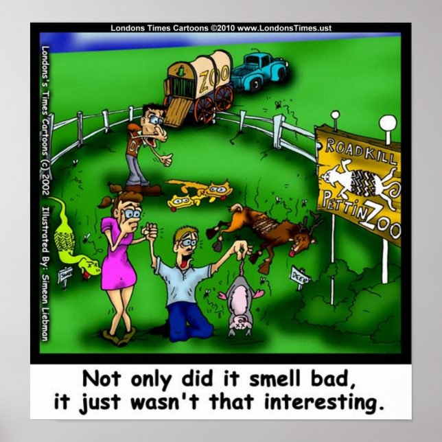 Roadkill Petting Zoo Funny Sammelposter Poster (Vorne)