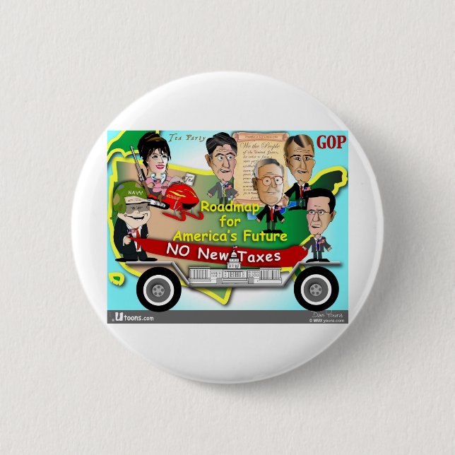 Roadmap für Amerika Button (Vorderseite)