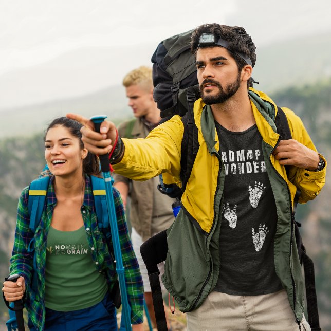 Roadmap zum Staunen - Gorilla Fußspuren - Affen T-Shirt (Von Creator hochgeladen)