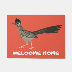 Roadrunner färbte Bleistift-Kunst WILLKOMMEN Fußmatte