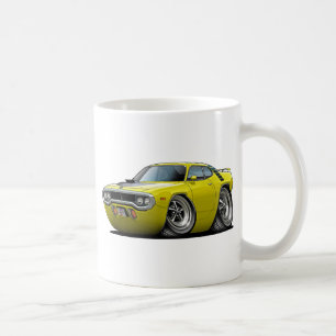 Roadrunner-Gelb-Schwarzes Auto 1971-72 Tasse