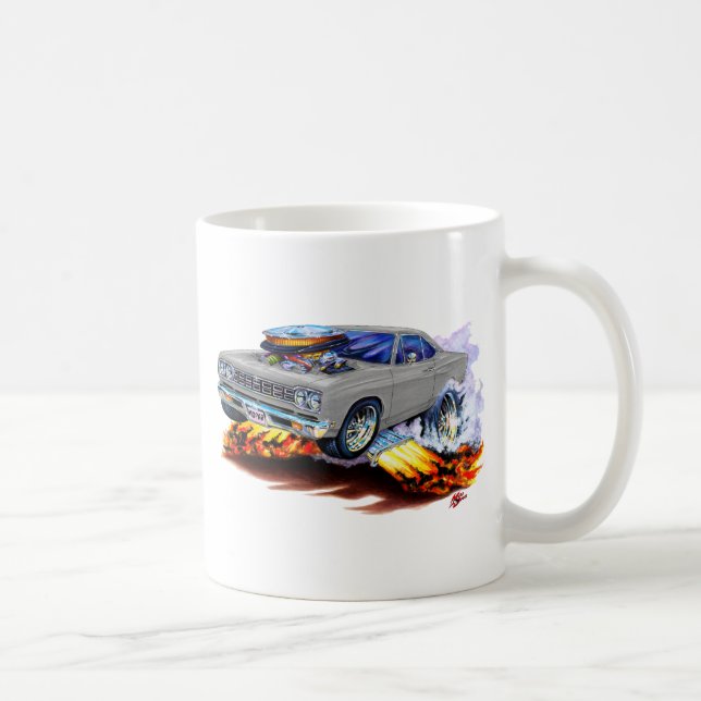 Roadrunner-Grau-Auto 1968-69 Tasse (Rechts)