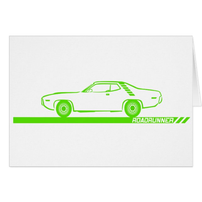 Roadrunner-Limones Auto 1971-72 (Vorderseite (Horizontal))
