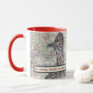 Roadrunner-New-Mexiko Karten-Santa- Tasse