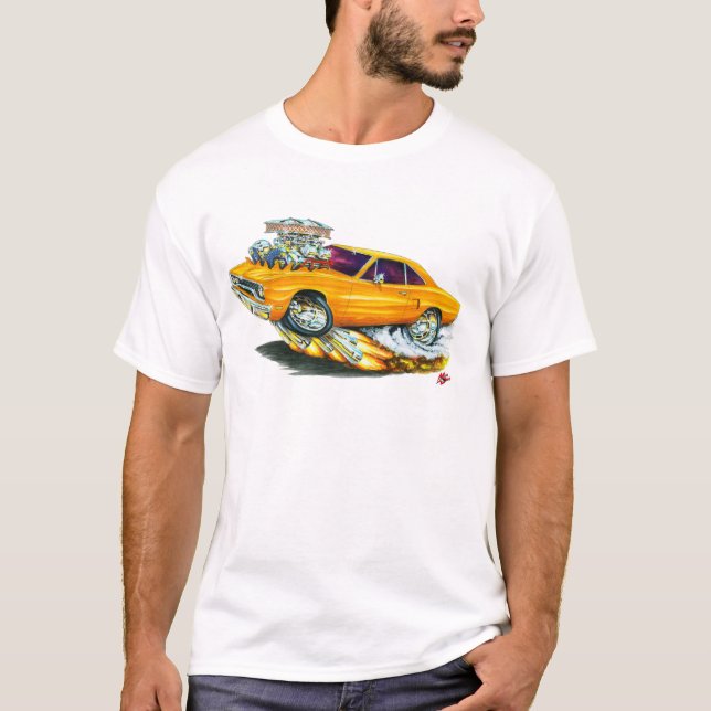 Roadrunner-Orangen-Auto 1970 T-Shirt (Vorderseite)