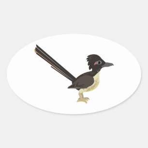 Roadrunner Ovaler Aufkleber
