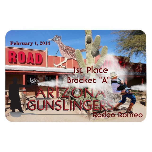 Roadrunner Saloon Bracket A 1. Platz Magnet (Horizontal)