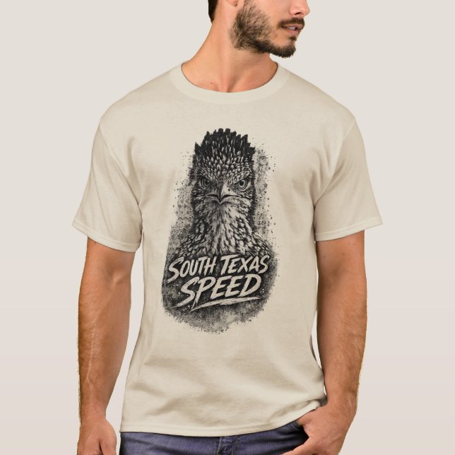 Roadrunner South Texas Geschwindigkeit T-Shirt (Vorderseite)