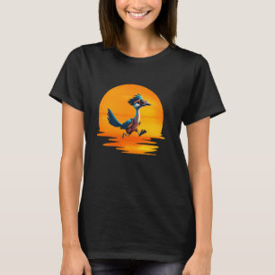 Roadrunner Sunset Fast Bird auf den Straßen Sung T-Shirt