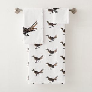Roadrunner-Vogel Badhandtuch Set