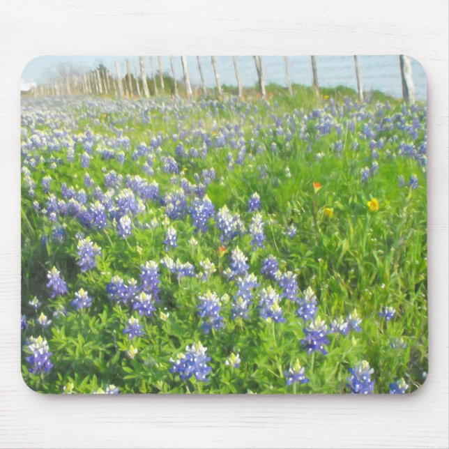 Roadside Bluebonnets Mousepad (Vorne)