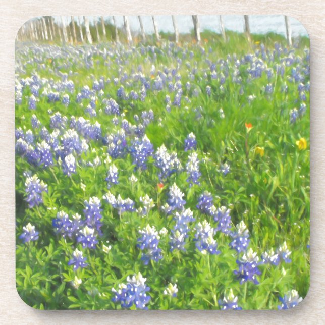 Roadside Bluebonnets Untersetzer (Vorderseite)