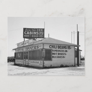 Roadside Diner, 1939 Postkarte