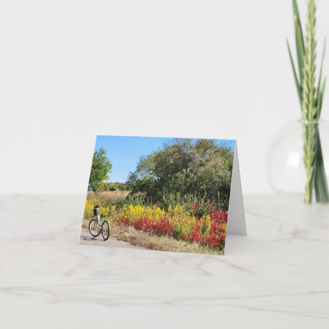 Roadside Indiana im Herbst Karte (Vorderseite)