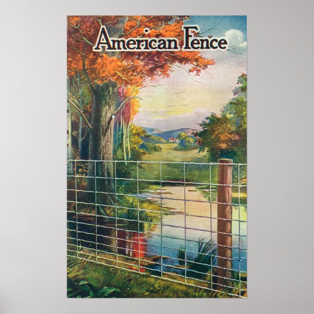 Roadside Scene von American Steel & Wire Co Poster (Vorne)