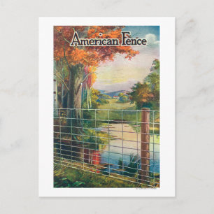 Roadside Scene von American Steel & Wire Co Postkarte