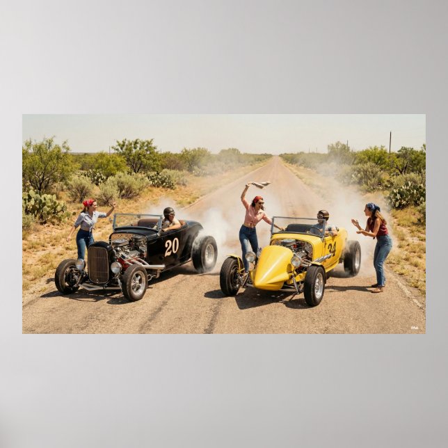 Roadside-Träume der 60er und 70er Poster (Vorne)