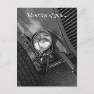 Roadster Grayscale der 30er Jahre Postkarte