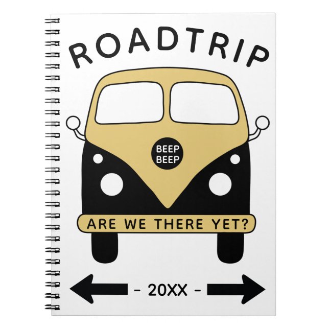 Roadtrip-Notebook Notizblock (Vorderseite)