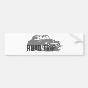 Roadtrip-Oldtimer Autoaufkleber