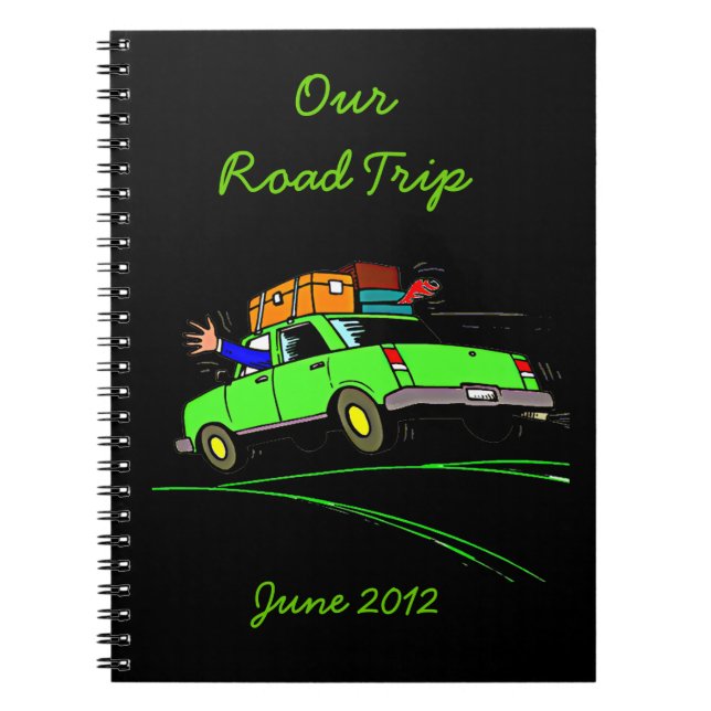 Roadtrip Planner Journal Notizblock (Vorderseite)