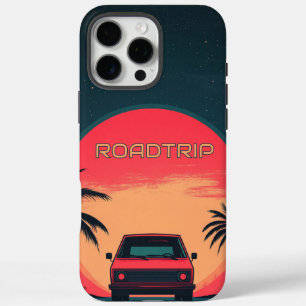 Roadtrip Retro Neon iPhone 16 Pro Max Hülle