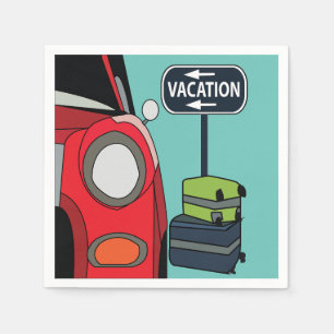 Roadtrip-Sommerurlaubsparty Serviette