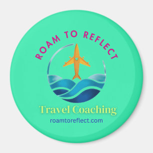 Roam to Reflect Magnet Türkis 2x2in