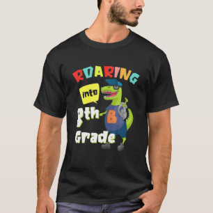 Roaming 8. Klasse Dinosaurier Rex Back to School B T-Shirt