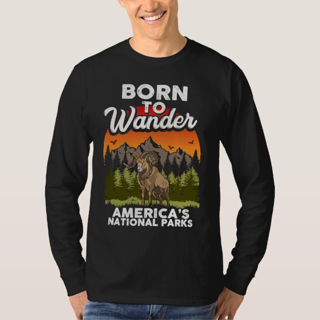 Roaming America Exploring All The National Parks R T-Shirt (Vorderseite)