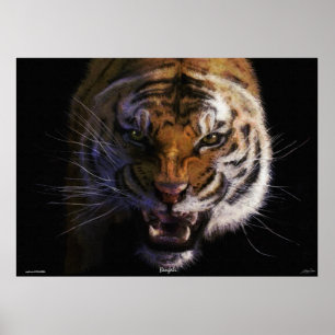 Roaming Bengalisch Tiger Fine Art Poster