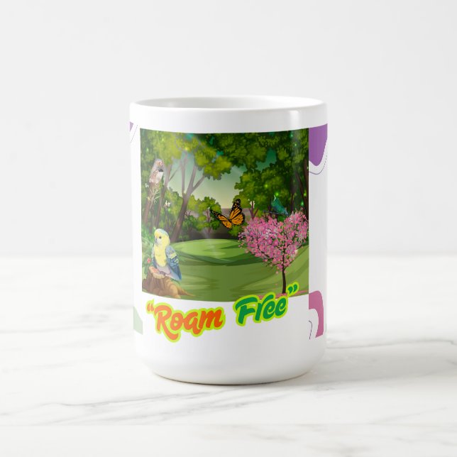 "Roaming frei" Inspiration Tasse - Abenteuer. (Mittel)