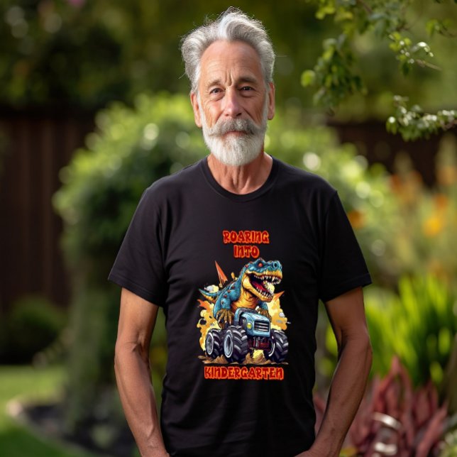 Roaming in den Kindergarten T Rex und Monster Truc T-Shirt (Von Creator hochgeladen)